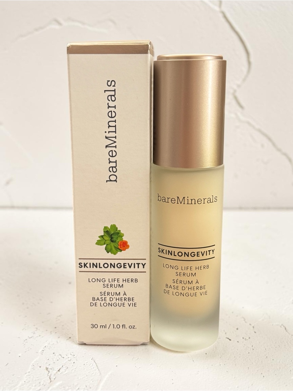 bareMinerals Skinlongevity Long Life Herb Serum 1 Fl Oz NEW